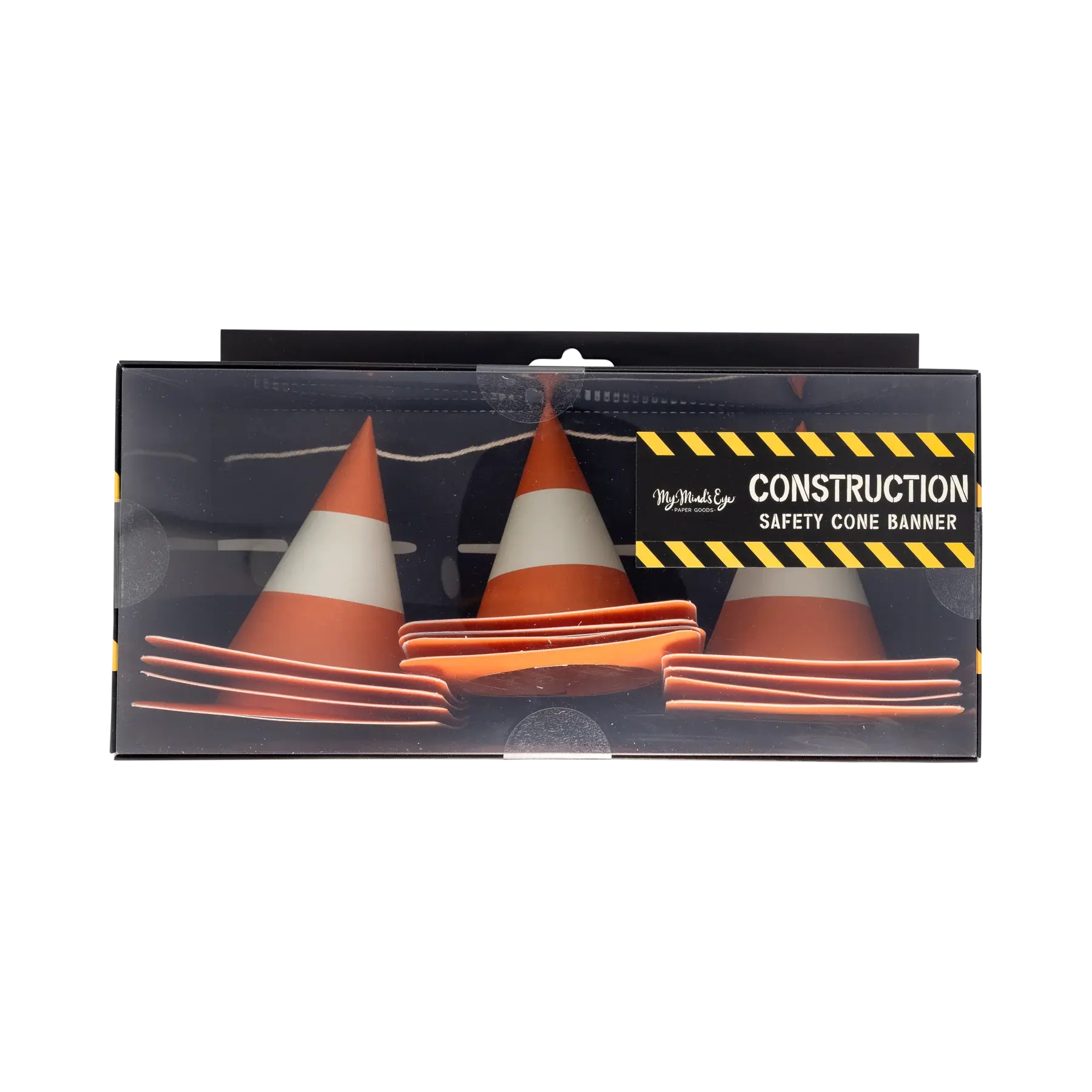 3D Construction Cone Garland