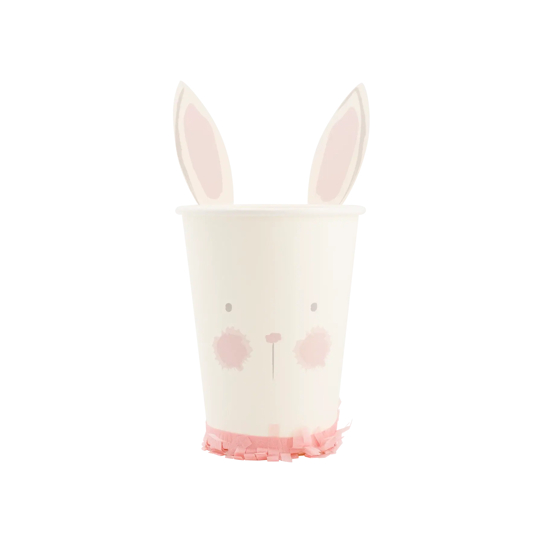White Easter Paper Bunny Cup - Pack of 8