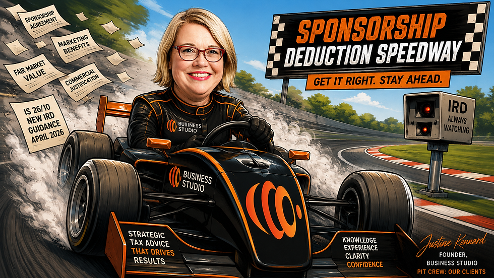 Getting sponsorship expenses right when you are sponsoring yourself has a few pitfalls