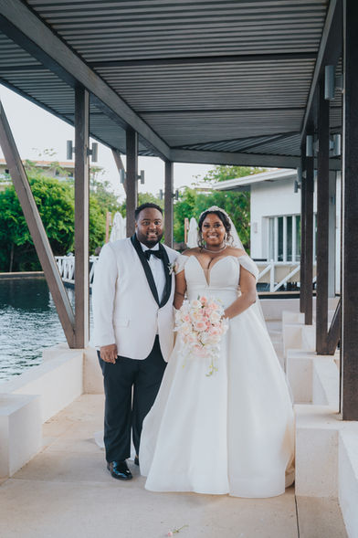 Detroit bride in ballgown Morilee dress
