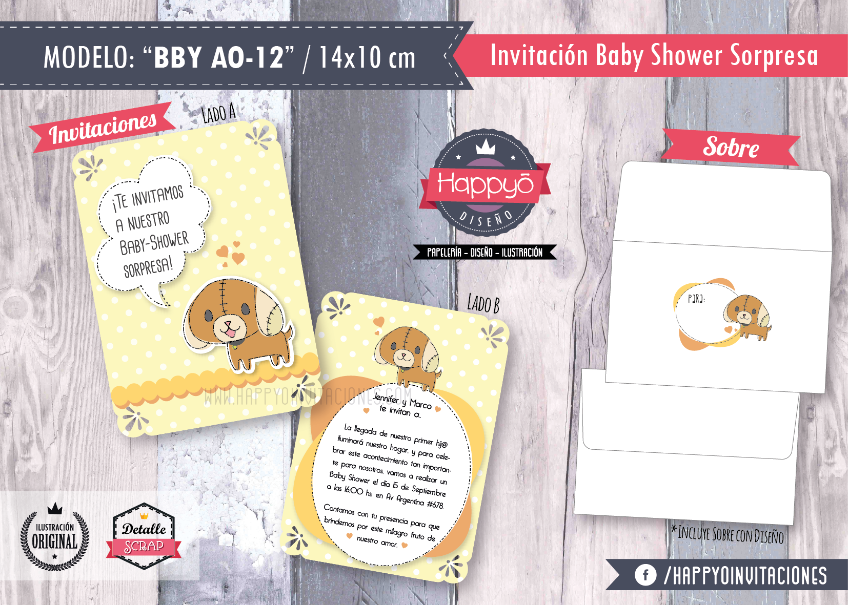 Invitación Baby Shower Sorpresa