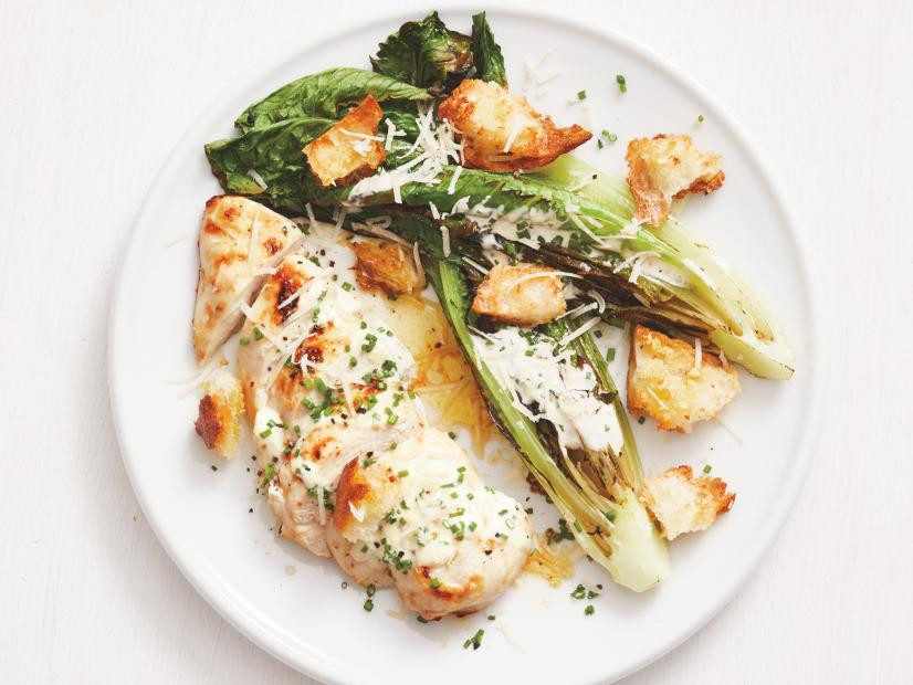 Sheet Pan Chicken Caesar salad recipe