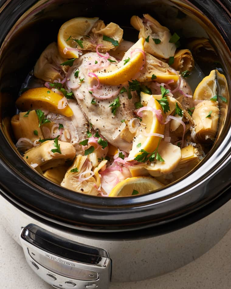 Recipe: Slow Cooker Spinach and Artichoke Chicken