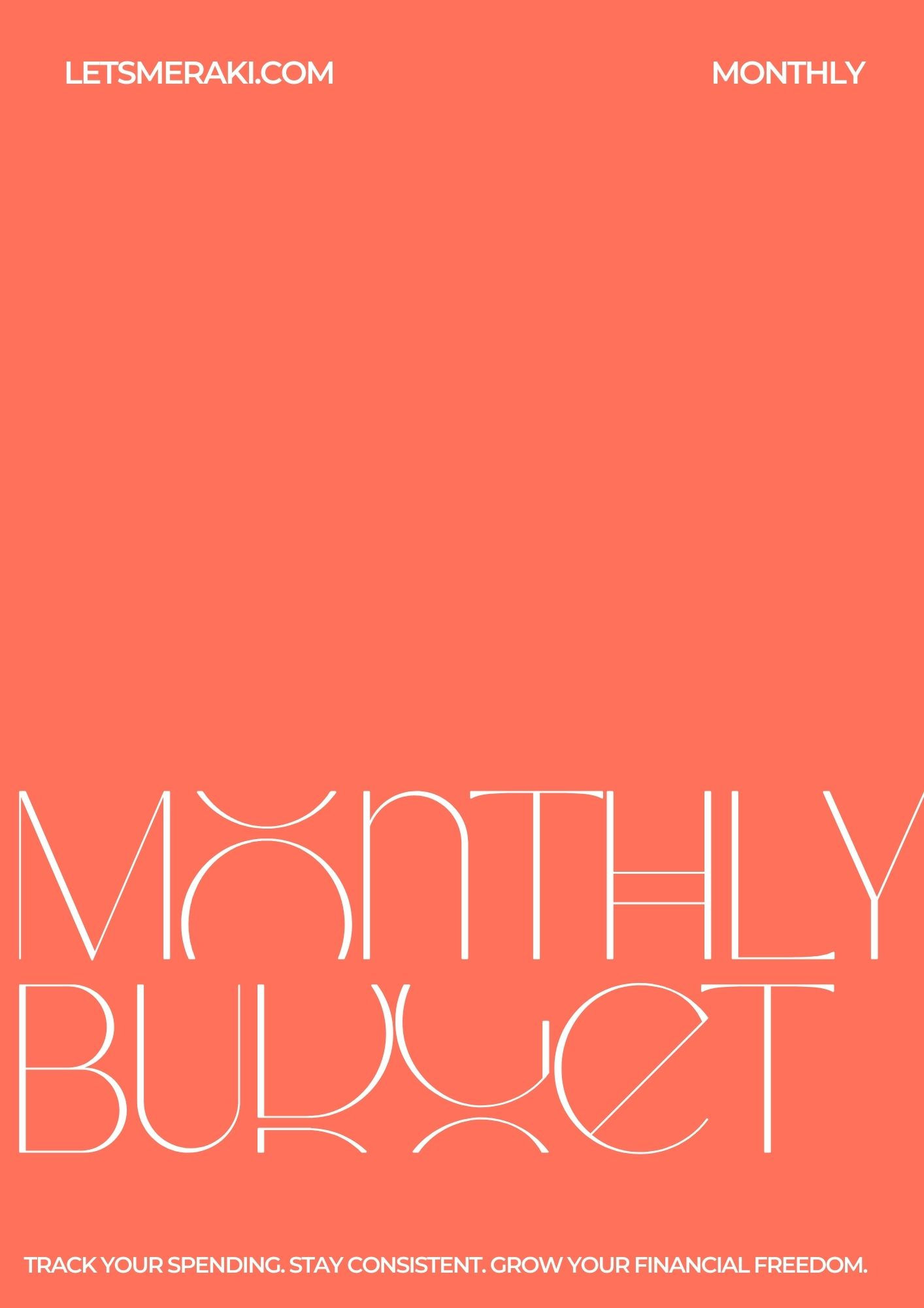 Monthly Budget Planner