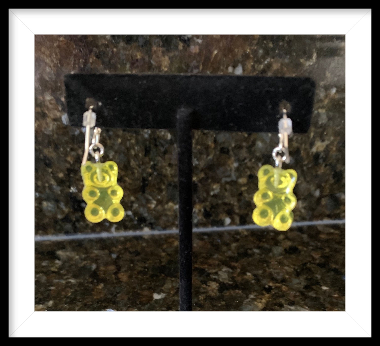 Key Lime Gummy Bear Earrings