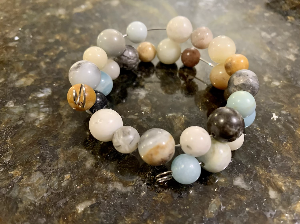 Thumbnail: Life Around Us Memory Wire Bracelet