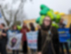 Photo of Ia Anstoot at the pro-nuclear rally in Brussels outside the Nuclear Energy Summit