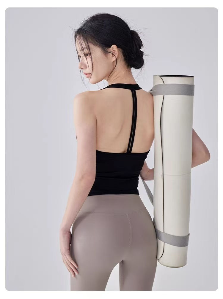 Miniatura: Fitness Vest T-shaped Backless Gathering Fitness Gym Running Shock-proof and Qui