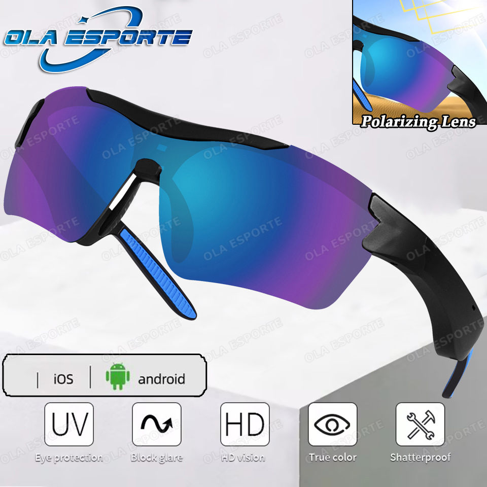 Miniatura: Cycling Running Bluetooth Smart Glasses Technology Audio Call Remote Headset Sun