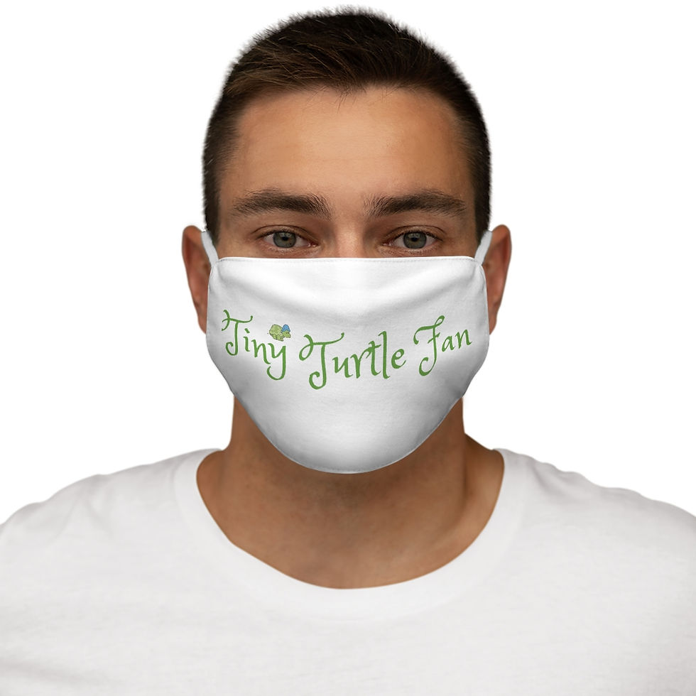 Thumbnail: Tiny Turtle Fan Snug-Fit Polyester Face Mask