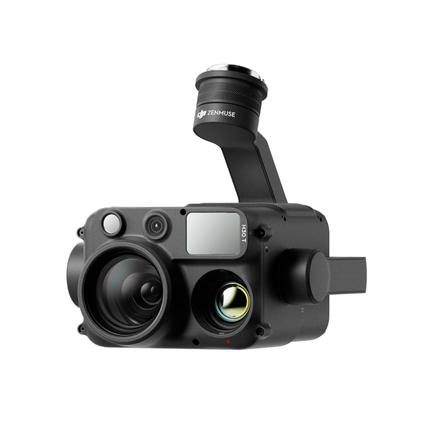 DJI Zenmuse H30シリーズは、可視光・赤外線・レーザー測距を統合した業務用マルチセンサーペイロードです。