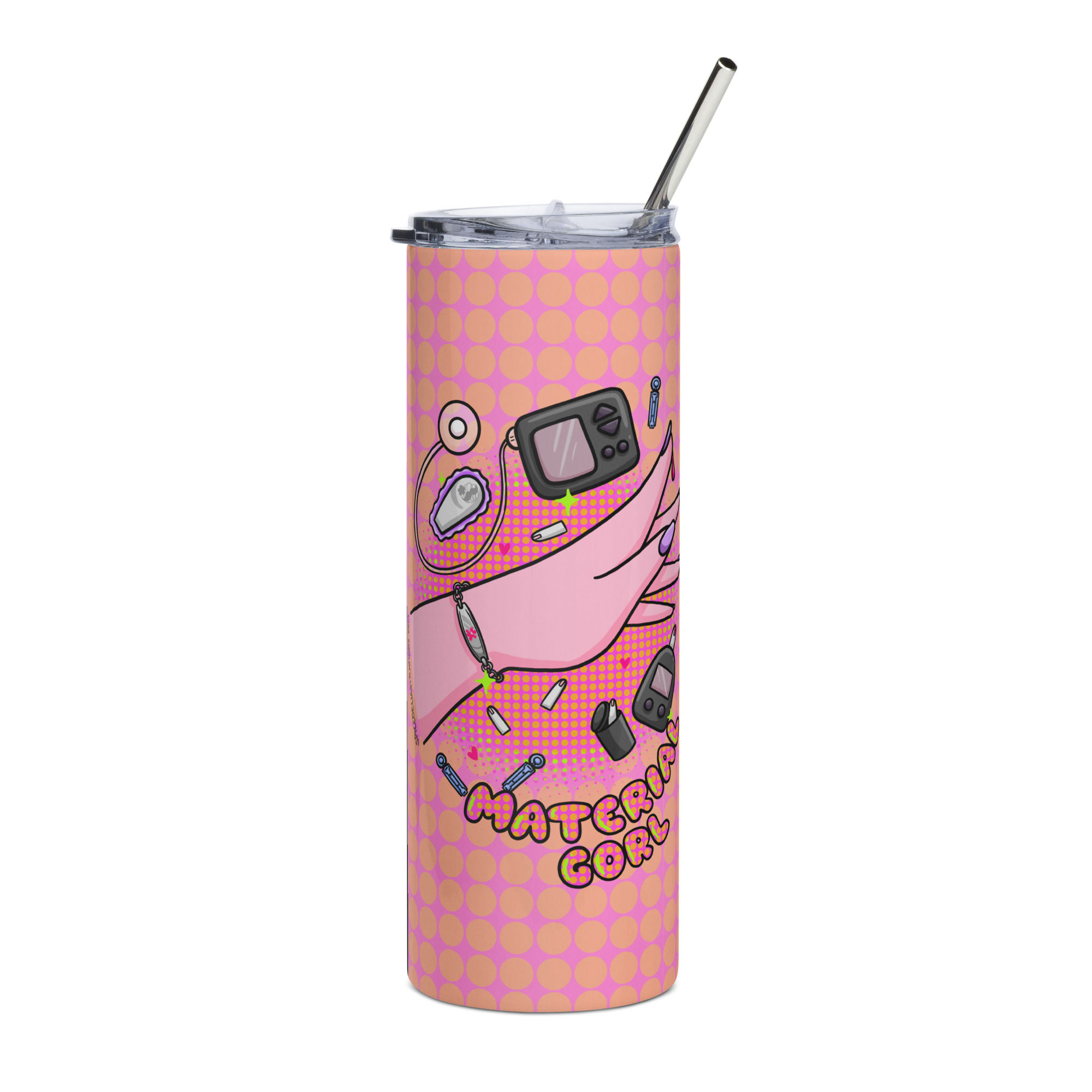 Material Gorl Stainless steel tumbler