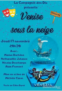 affiche piece Venise Sous la Neige 2022