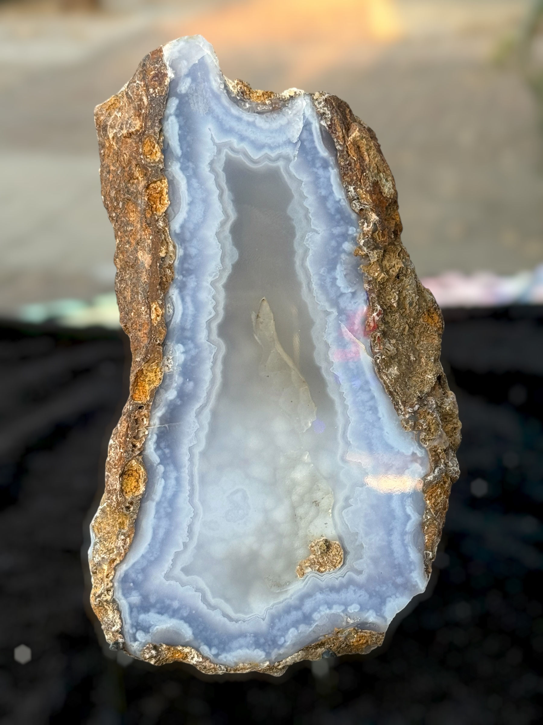 Blue Lace Agate Polished Slab B