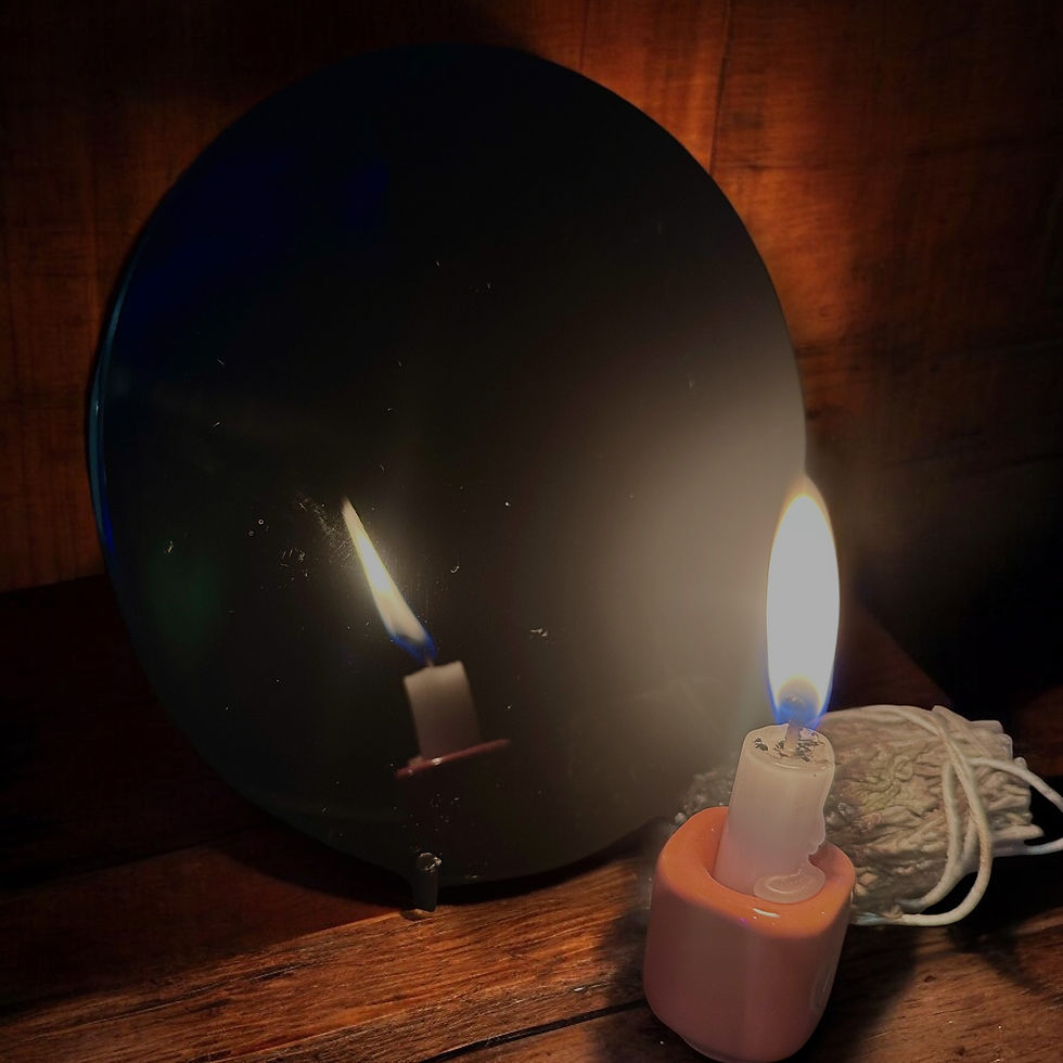 Thumbnail: 6” Black Obsidian Scrying Mirror