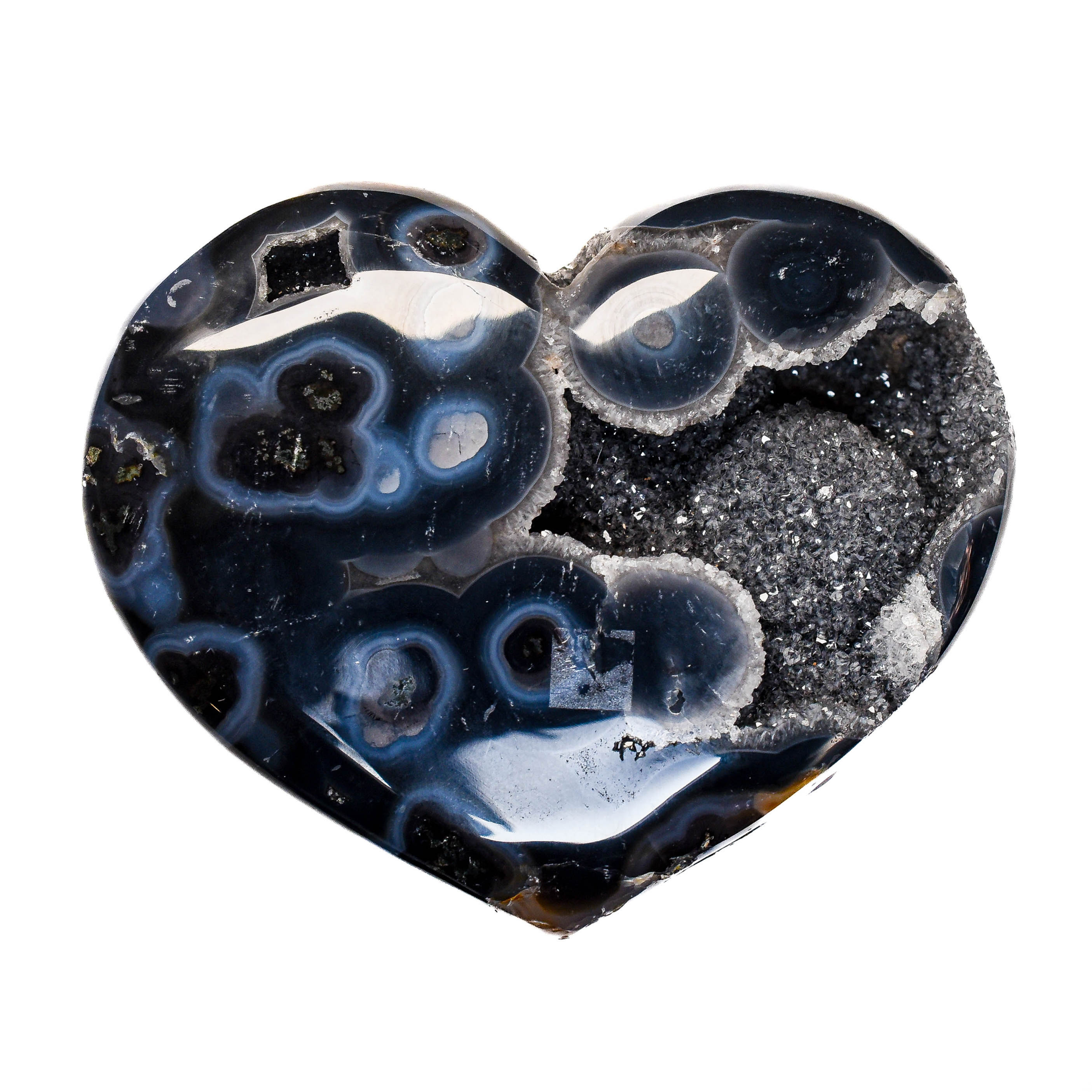 Druzy Agate Heart