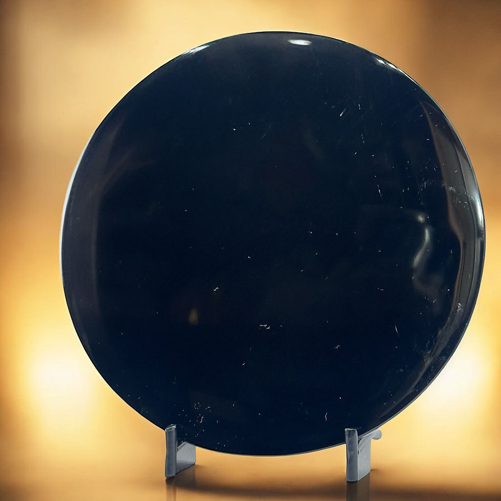 Thumbnail: 6” Black Obsidian Scrying Mirror