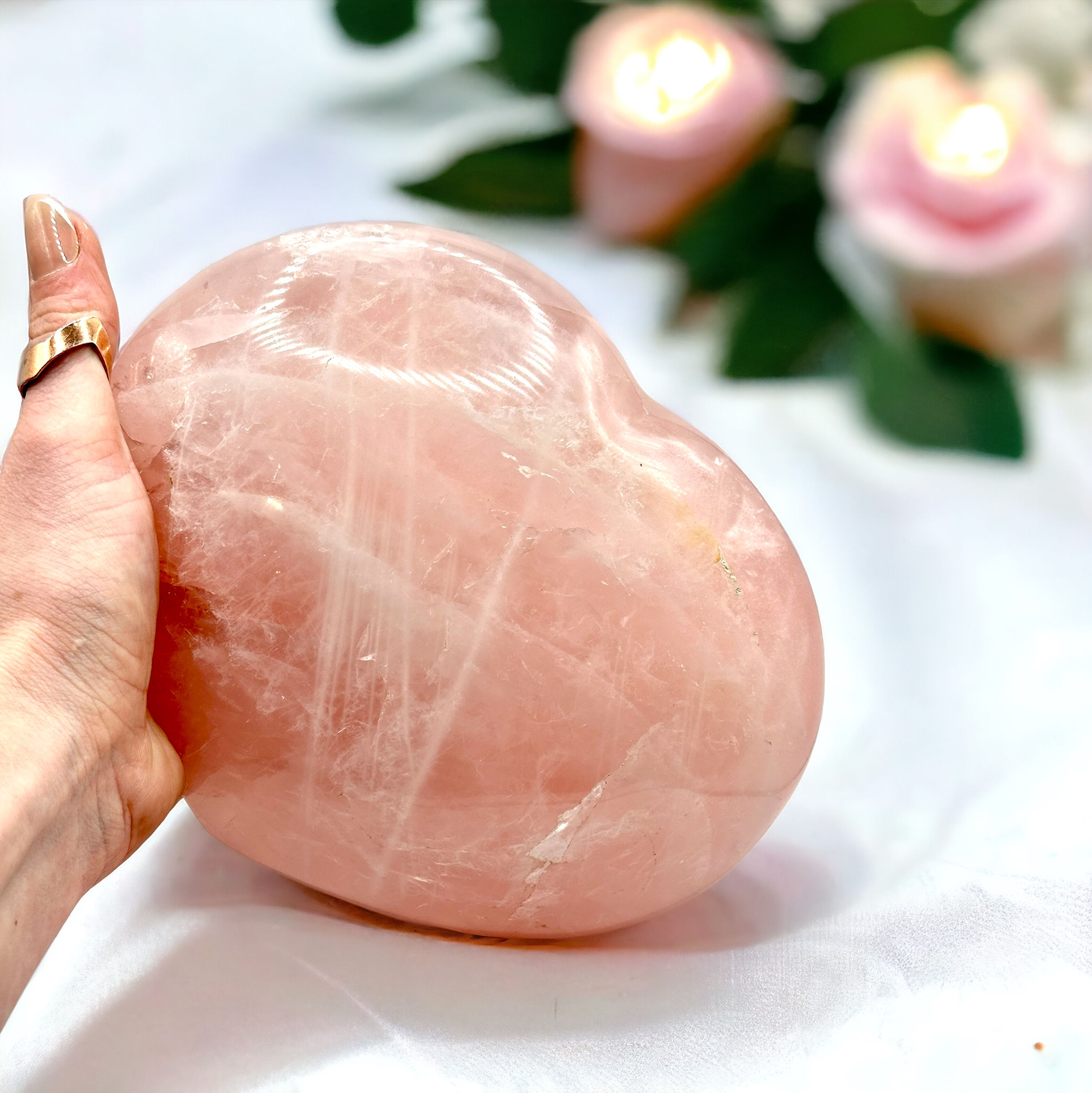 Rose Quartz Heart