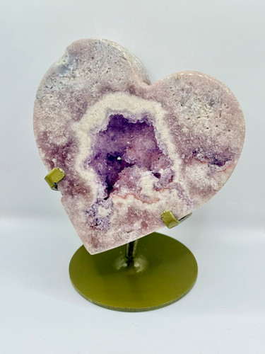 ピンクアメシスト druzy ハート Pink Amethyst Druzy Heart | CBV