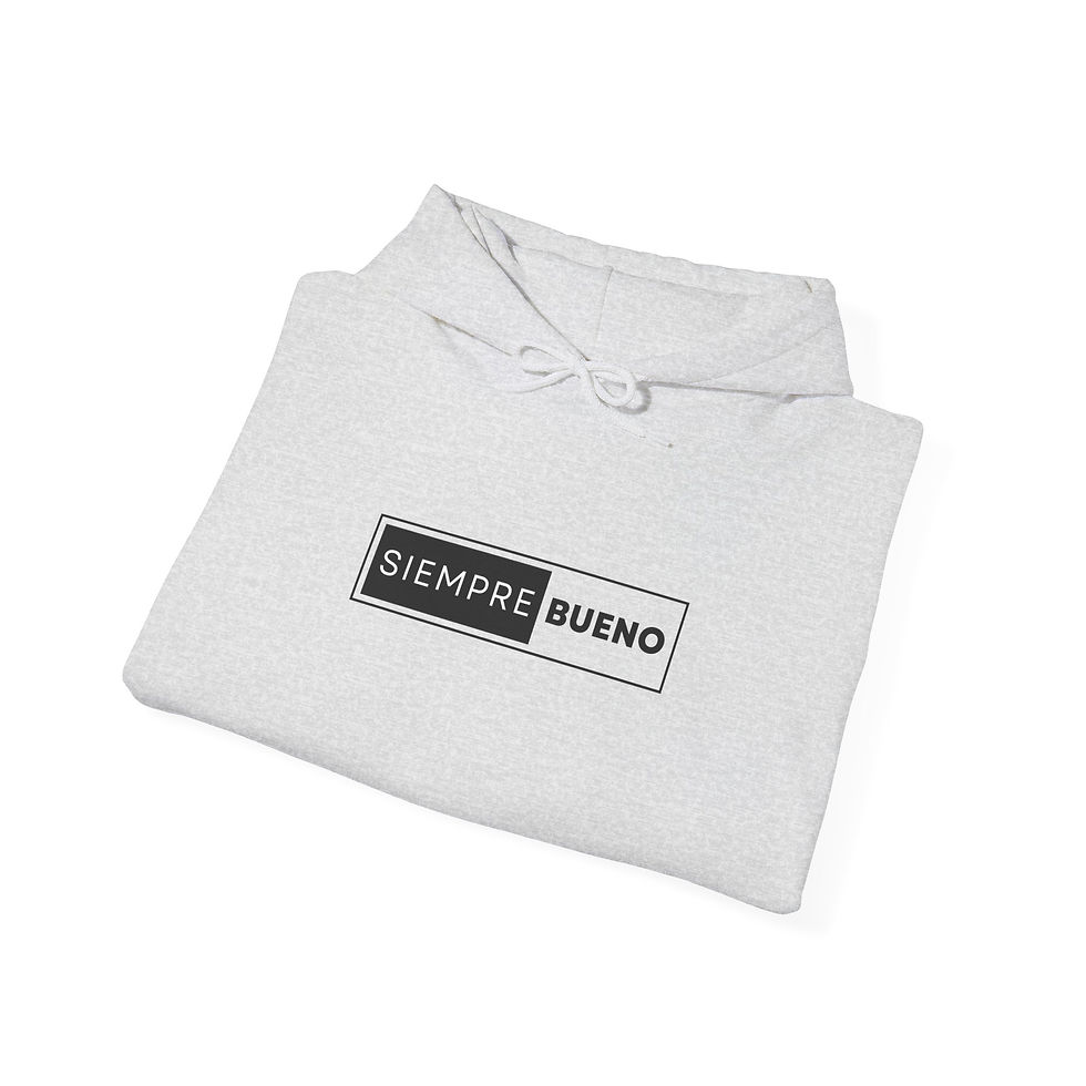 Thumbnail: Gray Siempre Bueno pullover hoodie