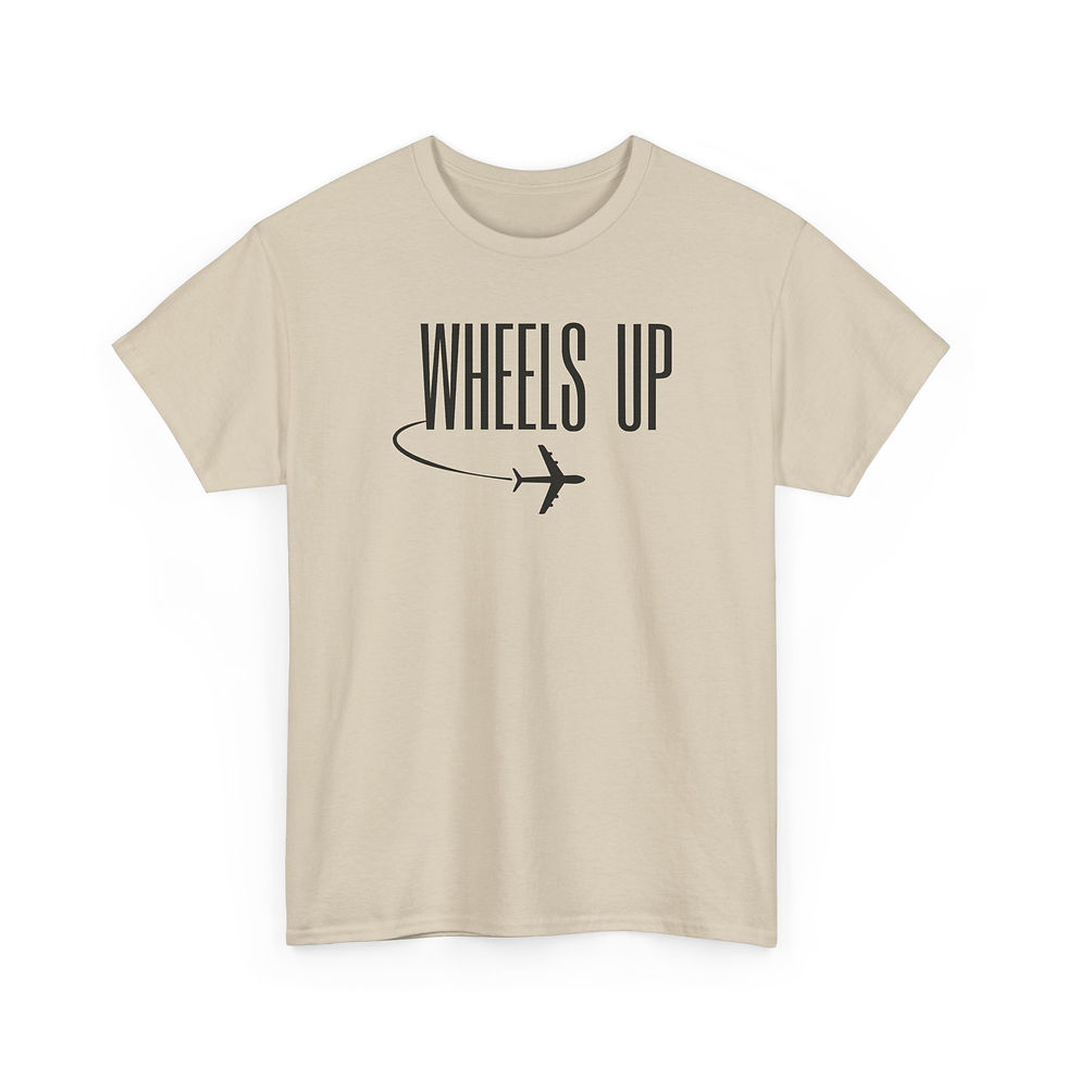 Thumbnail: Wheels Up Unisex Heavy Cotton Tee