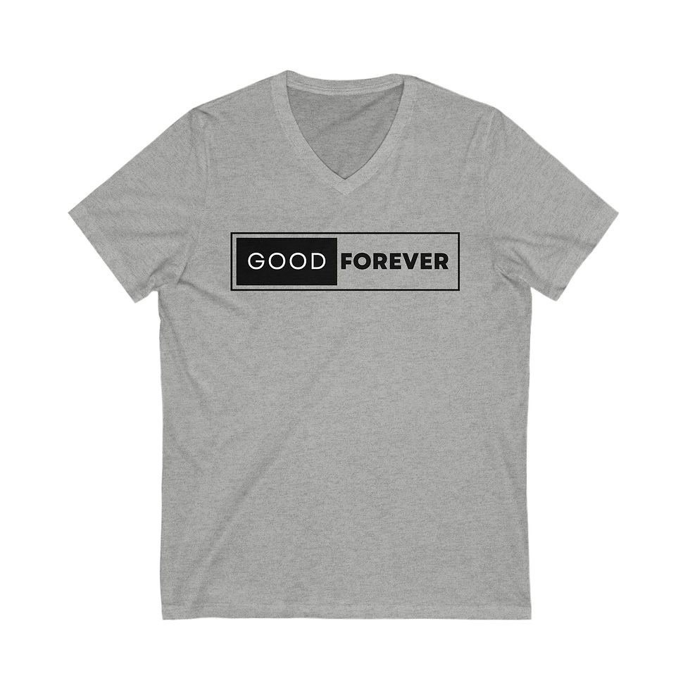 Thumbnail: Good Forever Ladies Jersey Short Sleeve V-Neck Tee