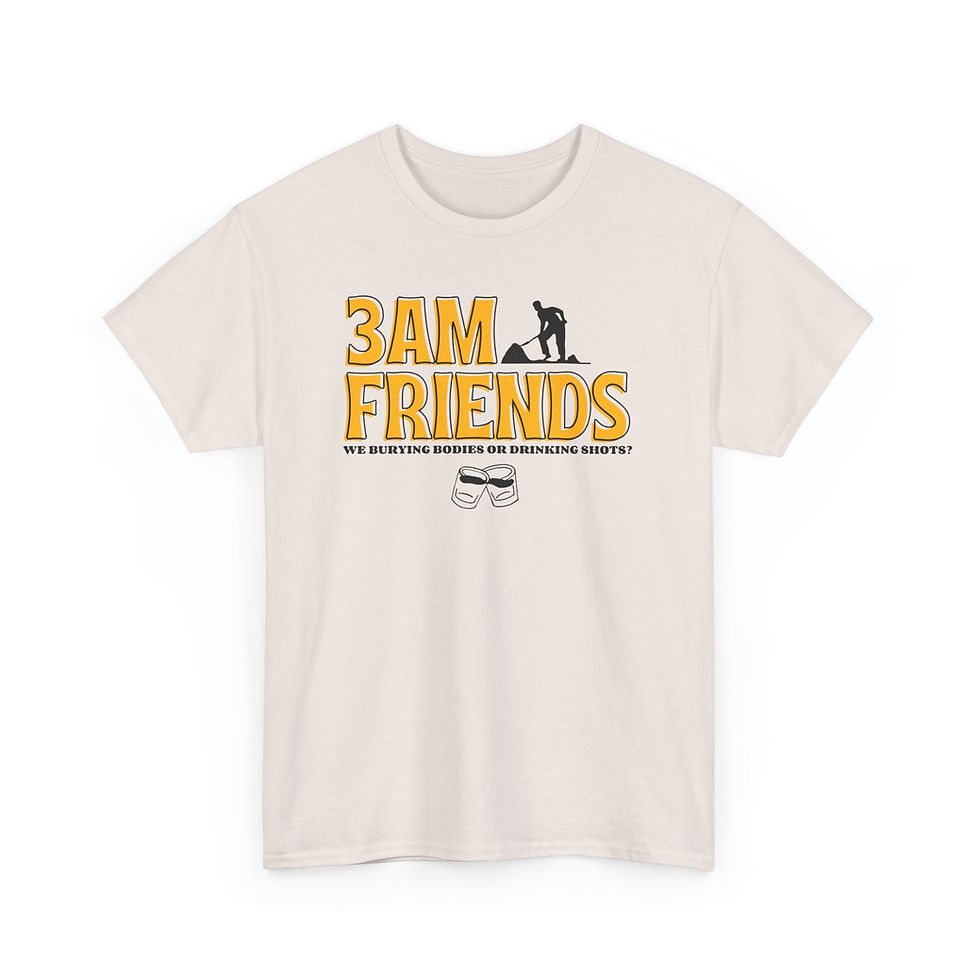 Thumbnail: 3AM Friends Unisex Heavy Cotton Tee