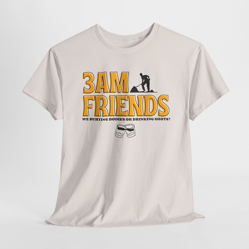 Thumbnail: 3AM Friends Unisex Heavy Cotton Tee