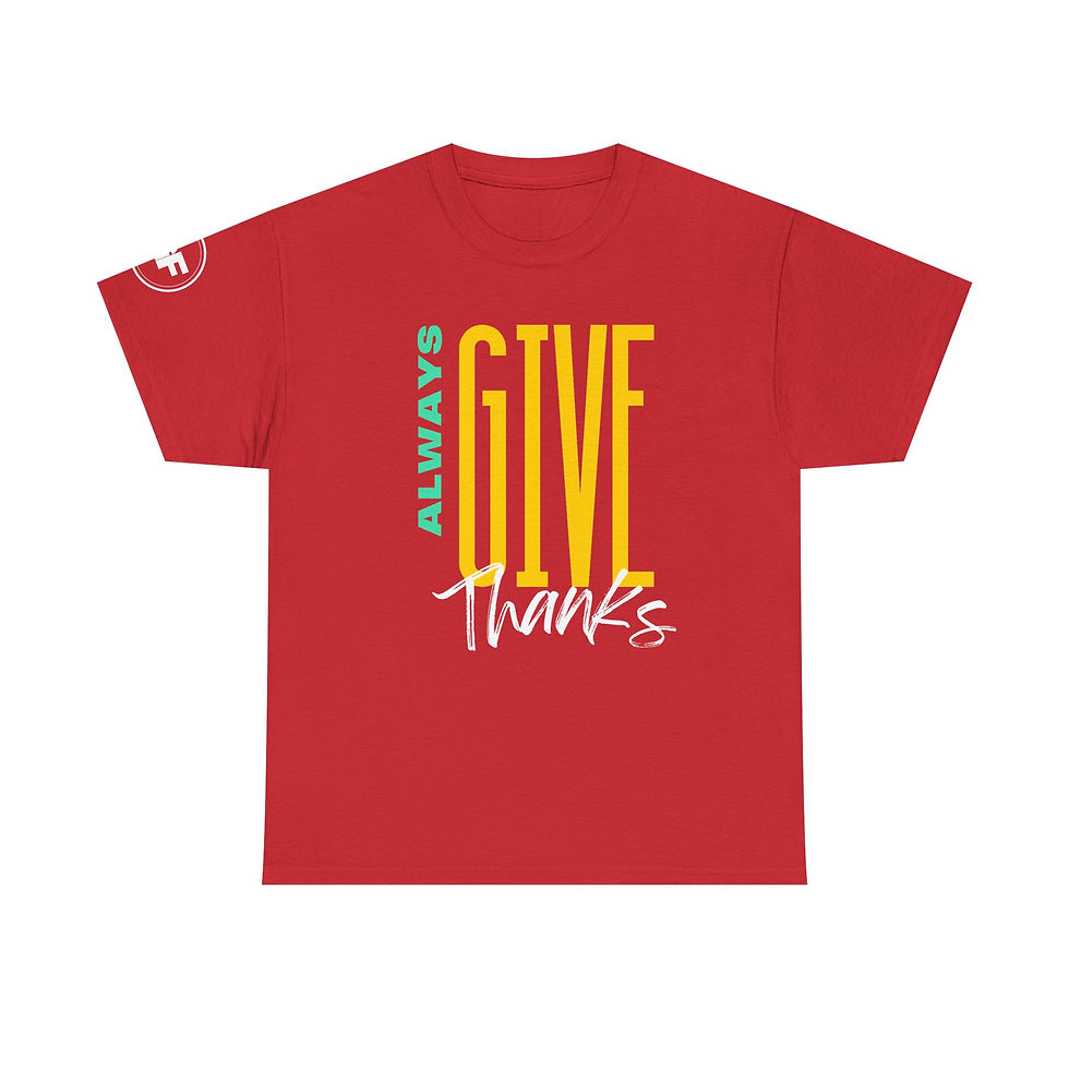 Thumbnail: Give Thanks Unisex Heavy Cotton Tee