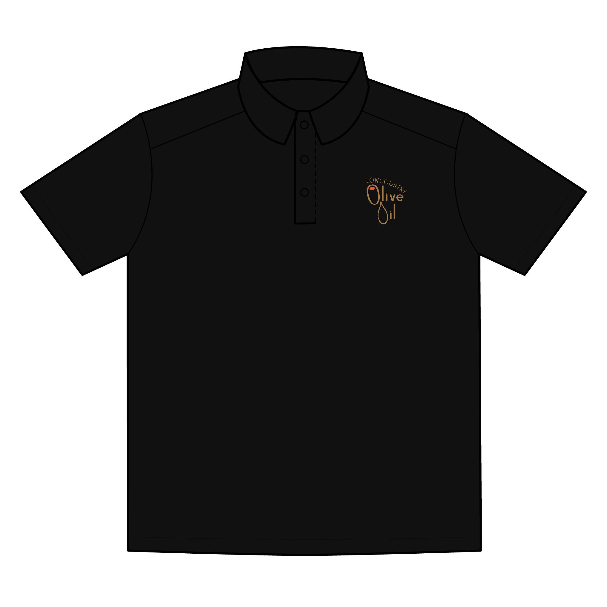 Men's Lowcountry Olive Oil Logo Polo Shirt