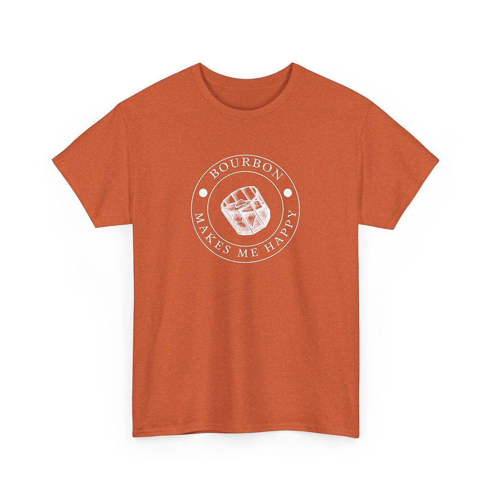 Thumbnail: Bourbon Makes Me Happy Heavy Cotton Tee