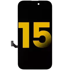 Technician installing iPhone 15 refurbished screen at Elite iPhone Repair in Denver