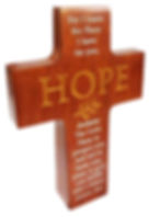 Standing Wood Cross - HOPE - CEP4-148