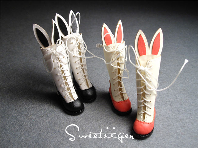 Thumbnail: 12”Blythe/Pullip/mmk/JerryB shoes bunny boots