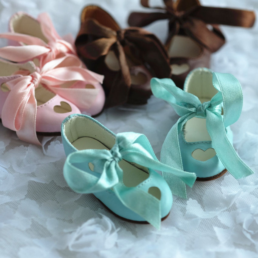 Thumbnail: 1/4 BJD MSD shoes carved sweet heart 3 colors