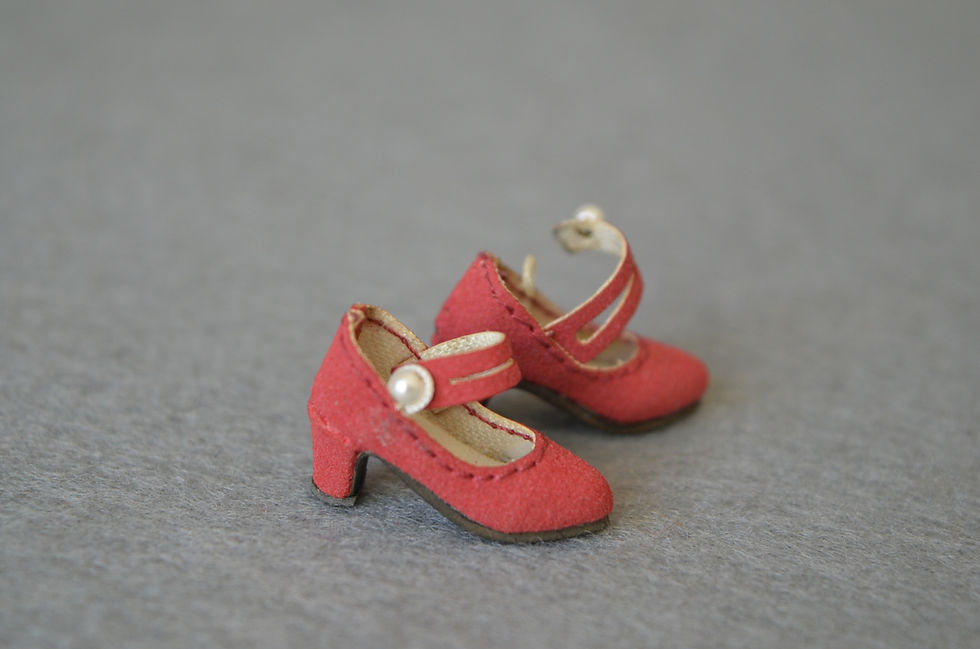 Thumbnail: 12”Blythe/Pullip/mmk/JerryB shoes little pearl