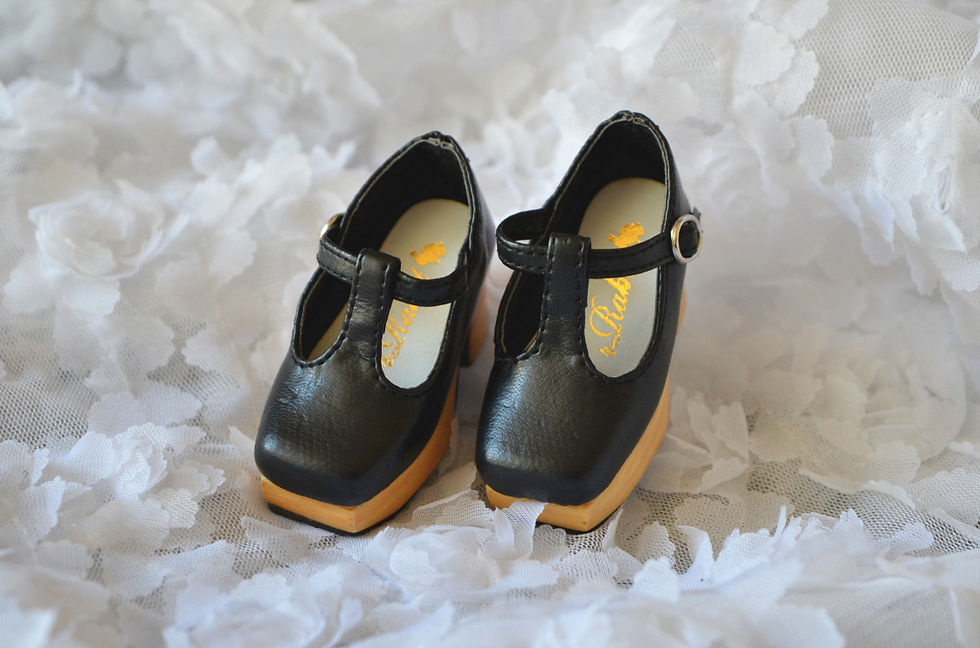 Thumbnail: 1/4 BJD MSD shoes elegant Square Toe Platform shoe