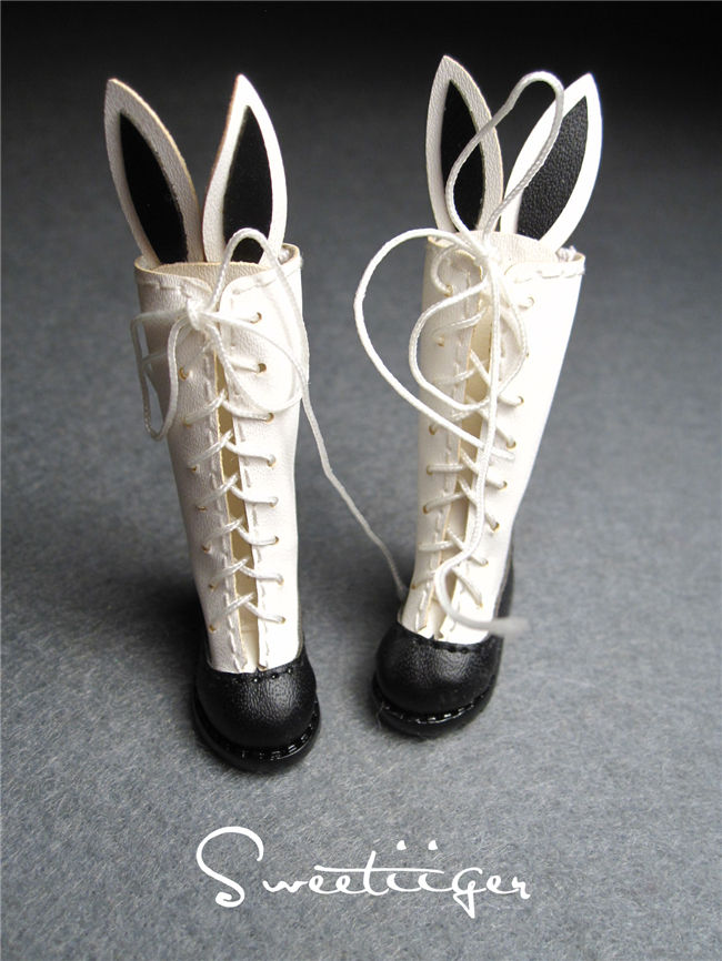 Thumbnail: 12”Blythe/Pullip/mmk/JerryB shoes bunny boots
