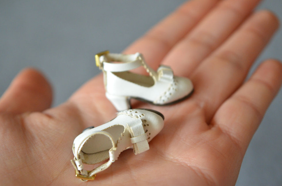 Thumbnail: 12”Blythe/Pullip/mmk/JerryB shoes carved Lolita