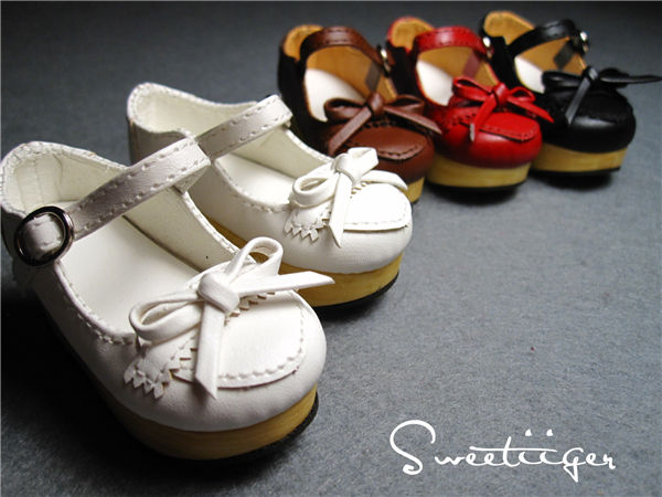 Thumbnail: 1/4 BJD elegant bow Lolita platform shoes