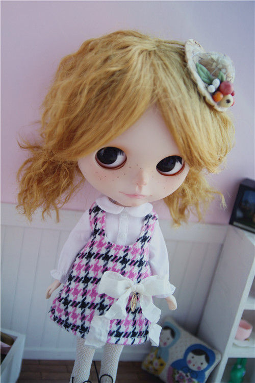 Thumbnail: Blythe/Pullip sweet Houndstooth dress outfit