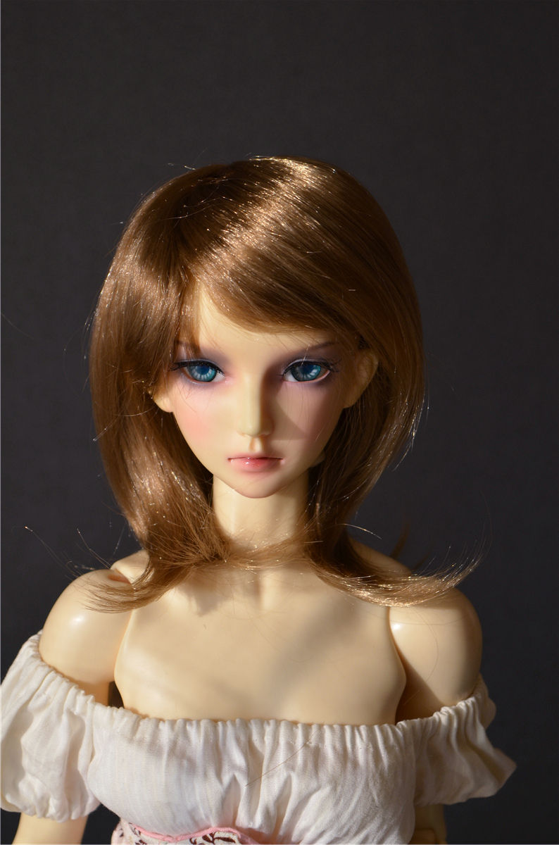 Thumbnail: Manmade-Mohair 7-8" 8-9" 9-10" Doll wig