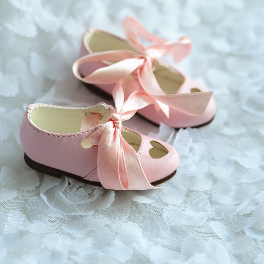 Thumbnail: 1/4 BJD MSD shoes carved sweet heart 3 colors