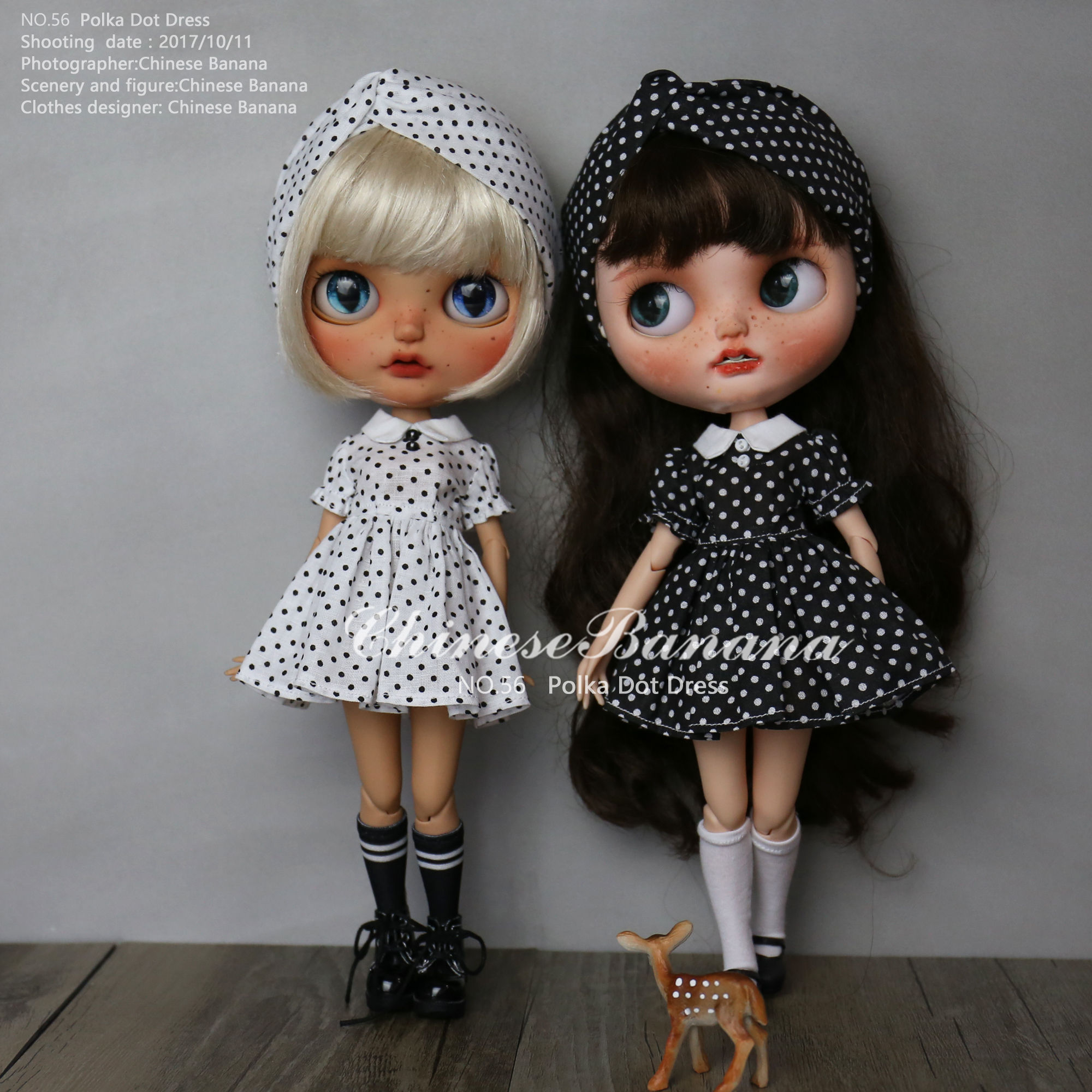 Blythe Pullip azone cherry berry mmk 1/6 doll dress clothes outfit