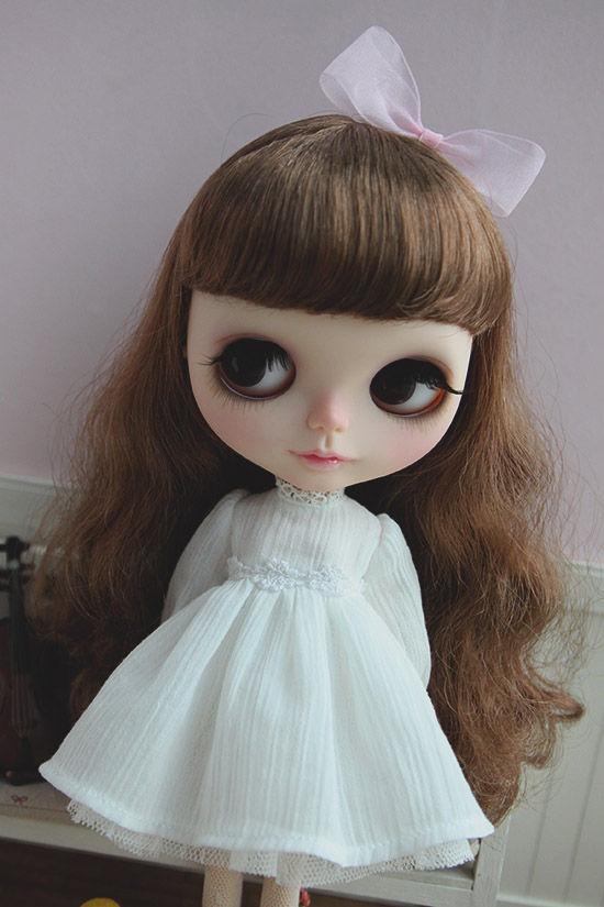 Thumbnail: Blythe/Pullip elegant white Chiffon lace dress