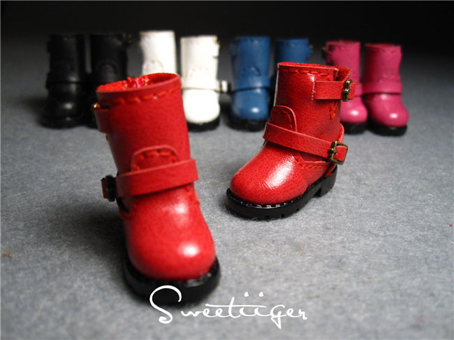 Thumbnail: 12”Blythe/Pullip/mmk/JerryB shoes motorcycle boots