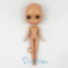 12"Blythe make up face head +original body light tan brown skin