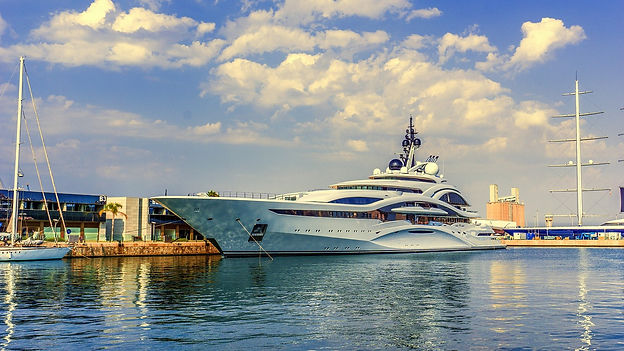 Superyacht back ground