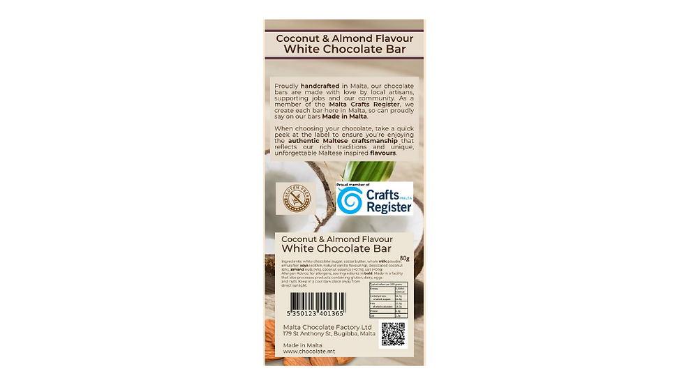 Thumbnail: White Chocolate Coconut & Almond Bar