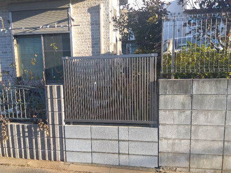 西東京市 I邸 ブロック・フェンス